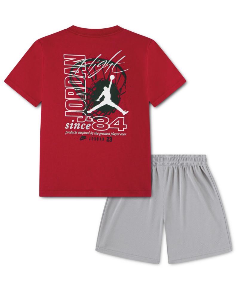 Boys' 2T-7 Flight Team Short-Sleeve T-Shirt and Shorts, 2-Piece Set