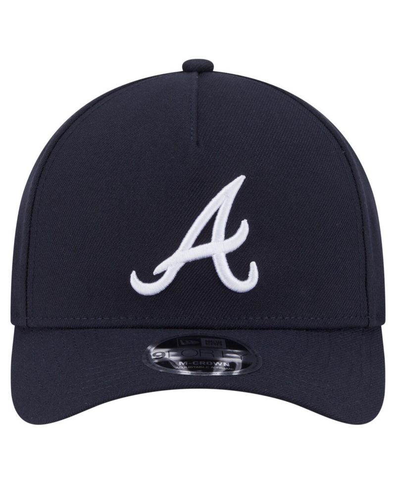 Men's Navy Atlanta Braves 9FORTY M-Crown Adjustable Hat