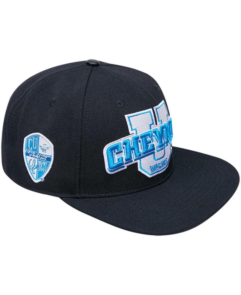 Men's Black Cheyney Wolves Arch Over Logo Evergreen Snapback Hat