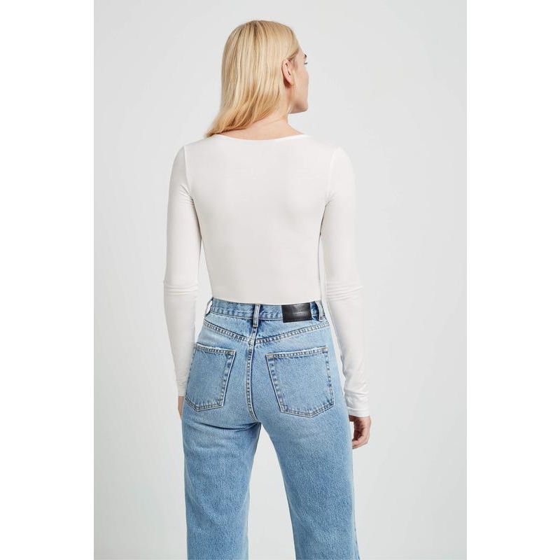 Women's Zora Wrap V-Neck Long-Sleeve Jersey Bodysuit