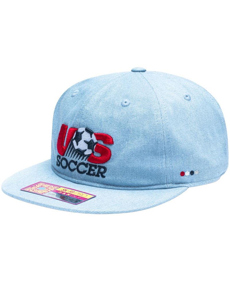 Men's and Women's Light Blue USMNT Making History Snapback Hat