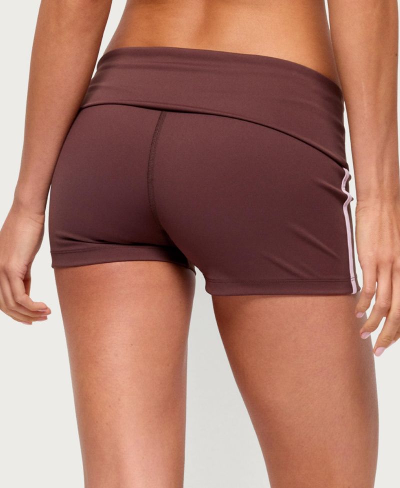 Women's Ambar Contrast-Stripe Mid-Rise Shorts, 2" Inseam