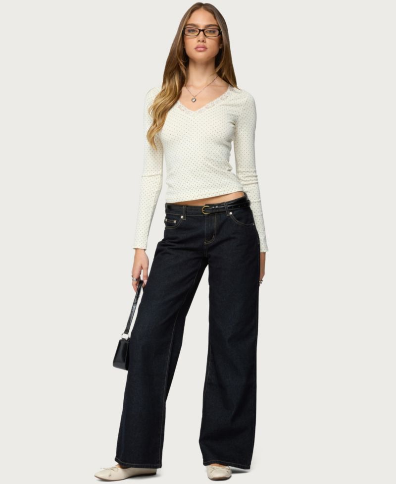 Women's Morah Lacey Polka Dot Top