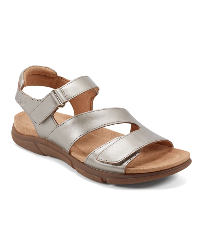 Mavey Strappy Leather Open Toe Flat Sandals