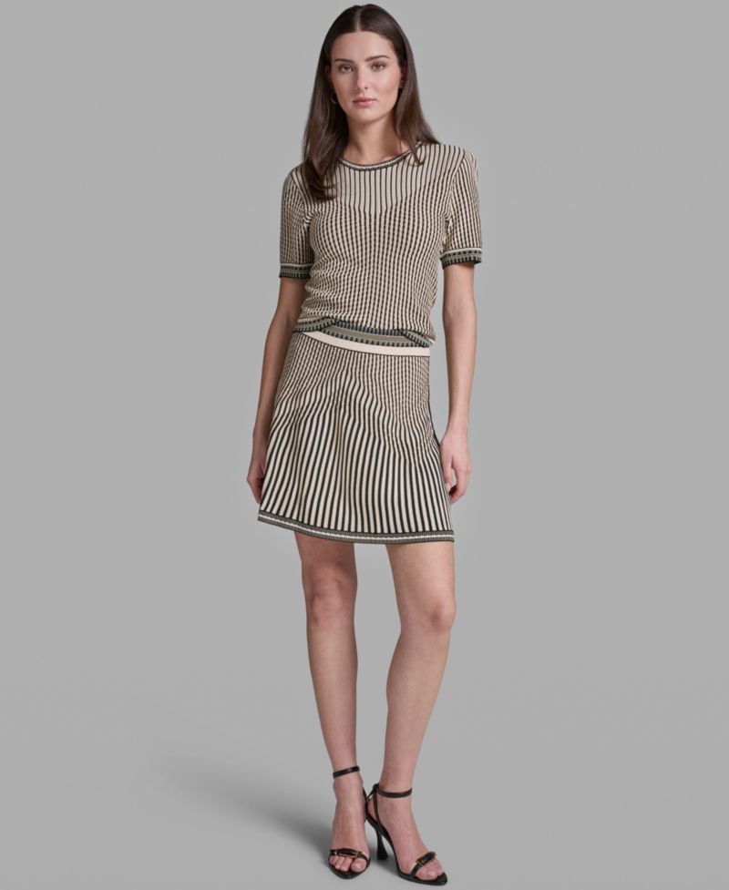 Women's Mix Pattern Sweater Skirt