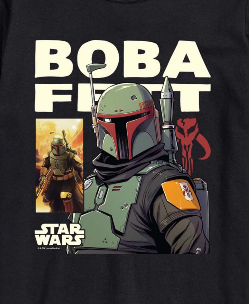 Men's Boba Fett Comic Short-Sleeve Graphic T-Shirt