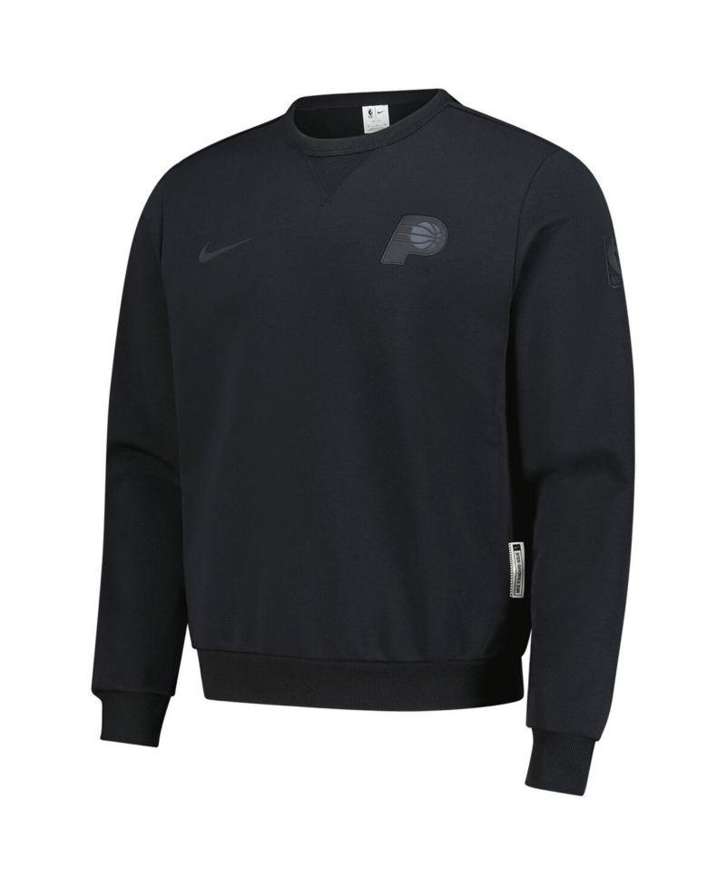 Men's Black Indiana Pacers Authentic Standard Issue Travel Dri-FIT Pullover Sweatshirt