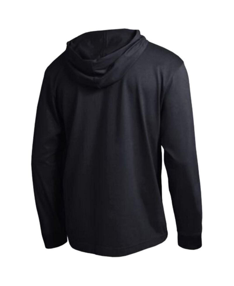 Men's Black Kansas Jayhawks Gradient All-Star Long Sleeve Hooded T-Shirt