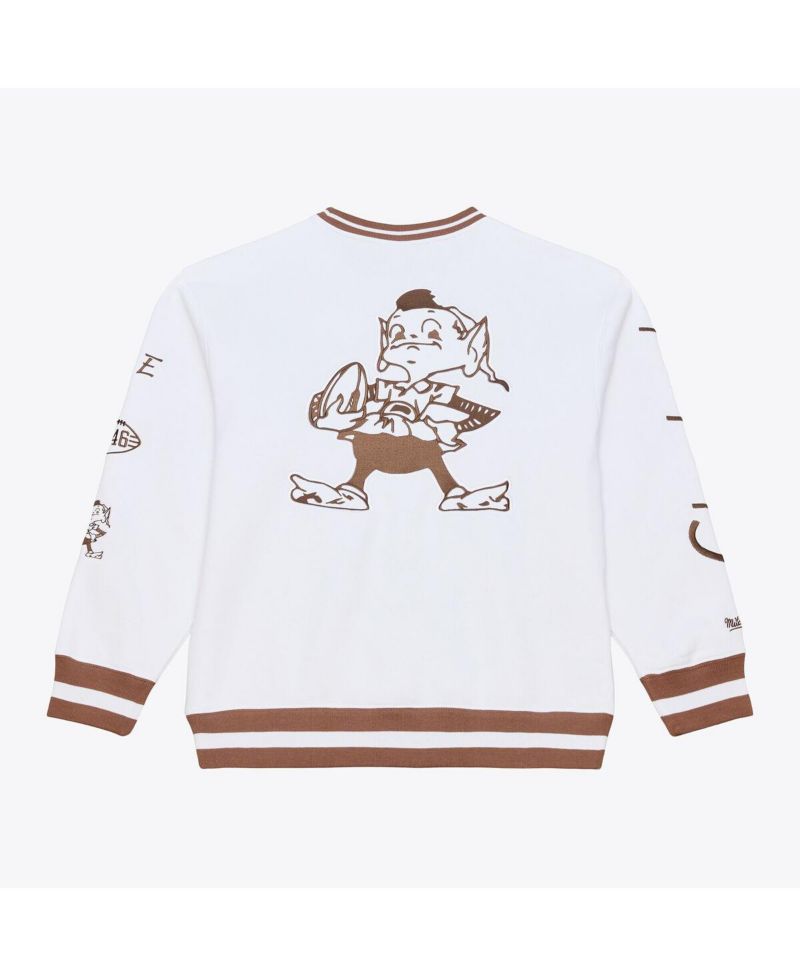 Men's White Cleveland Browns Arctic Fleece Sweatshirt