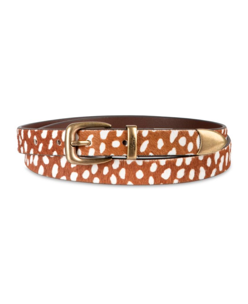 Skinny Western Metal Tip End Belt