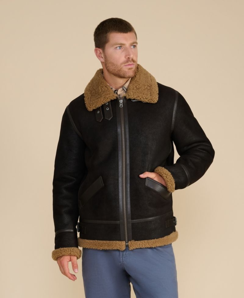 Men's Shearling Aviator Jacket