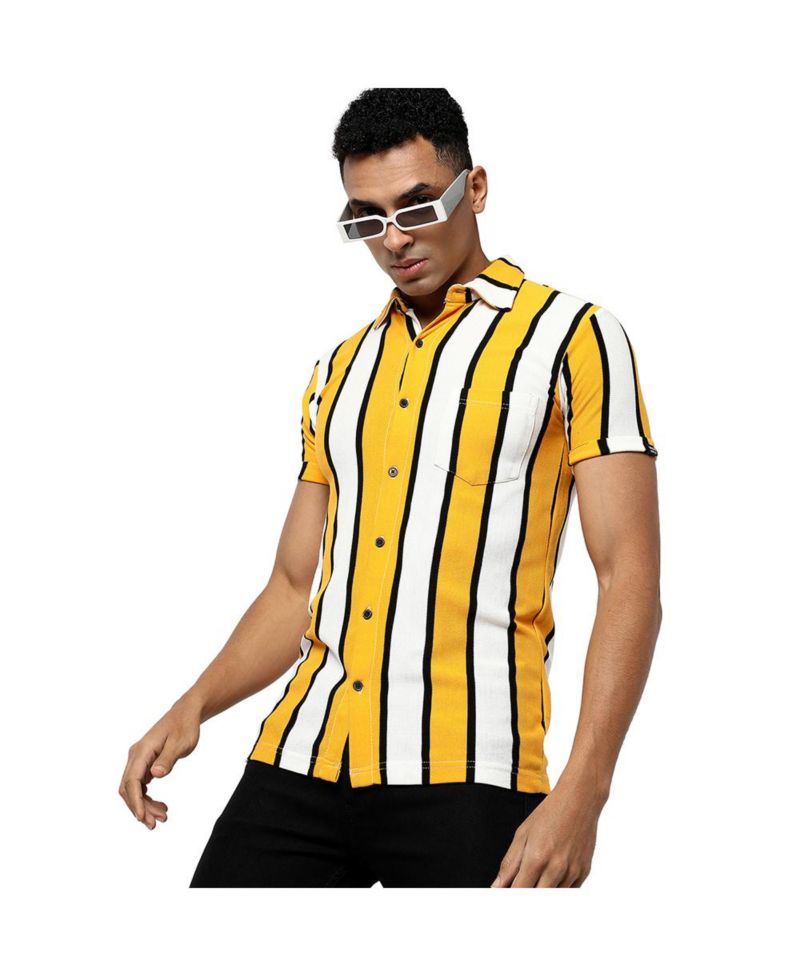 Men's Dramatic Striped Shirt