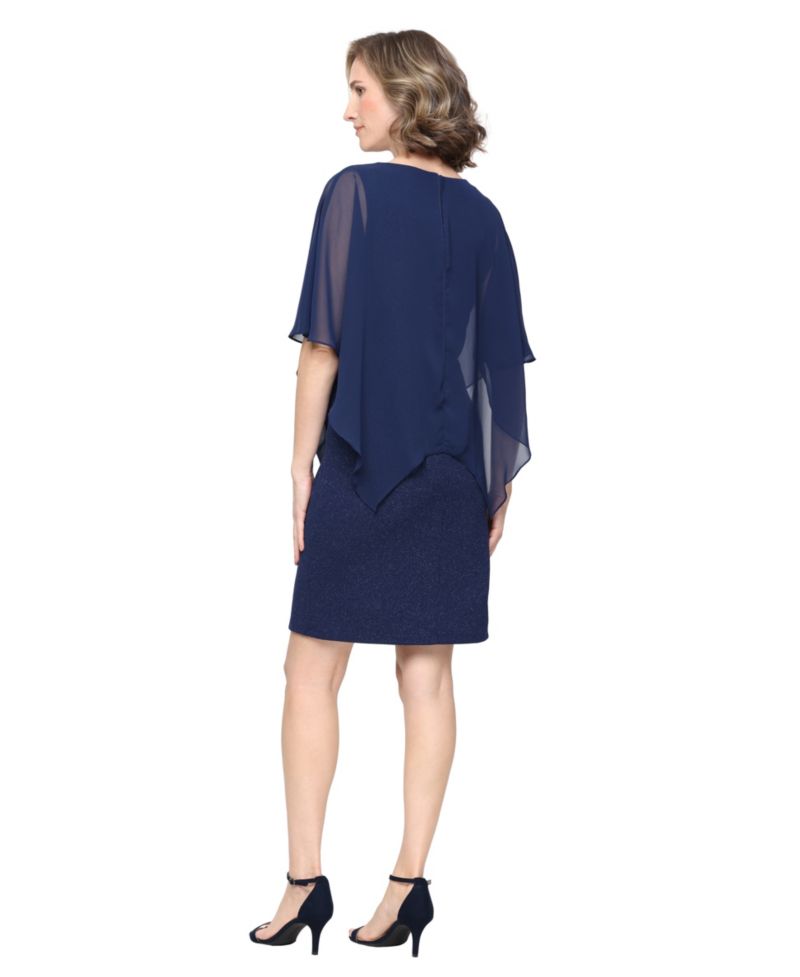 Women's V-Neck Short-Sleeve Ruffle Wrap Dress