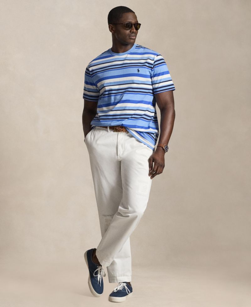 Men's Big & Tall Classic-Fit Striped Jersey T-Shirt