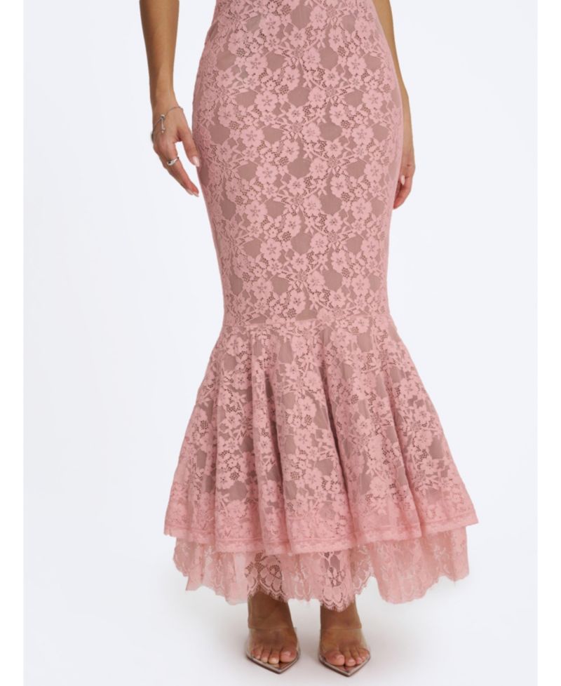 Women's Rosalyn Sweetheart Sleeveless Mermaid Lace Dress