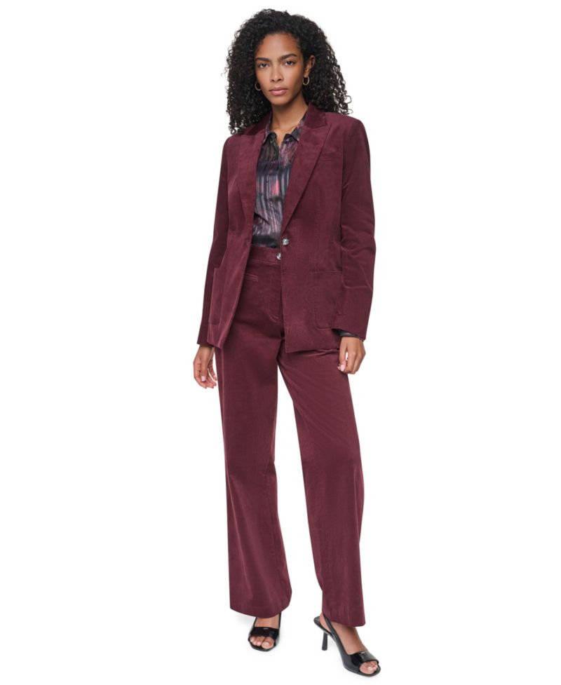 Women's Stretch Corduroy Tailored Blazer