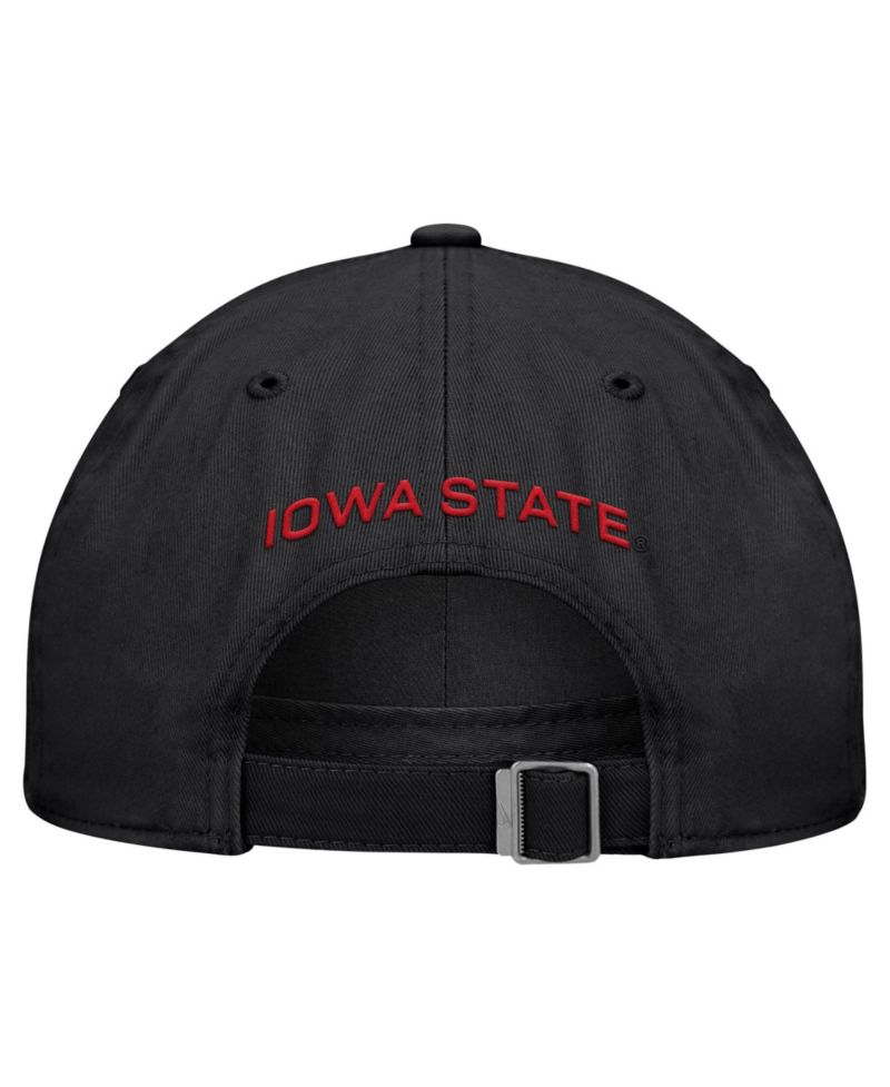 Men's Black Iowa State Cyclones 2026 Sideline Club Adjustable Hat