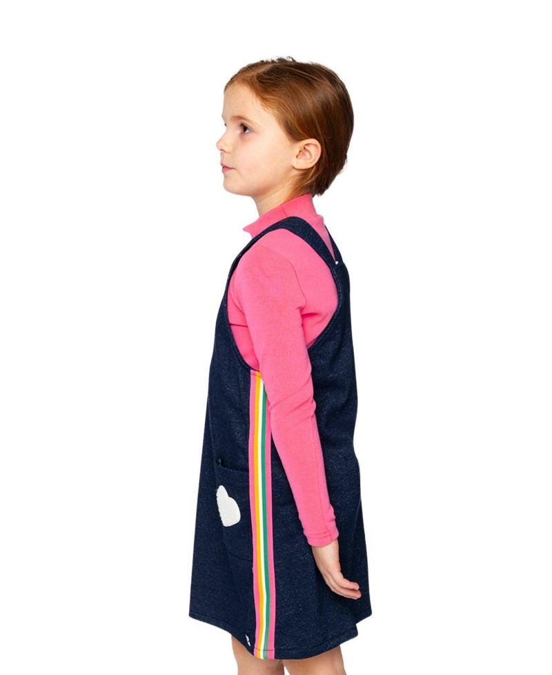 Big Girls 6-14 Brushed Rib Mock Neck Top