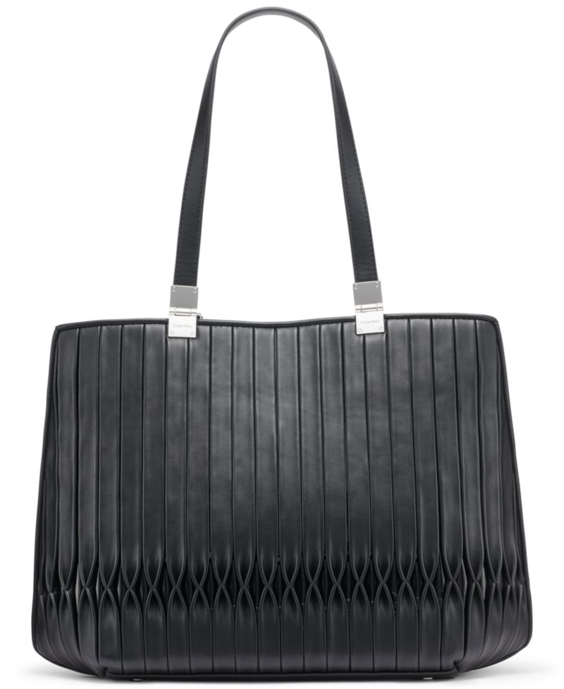 Granite Pleated Tote Bag