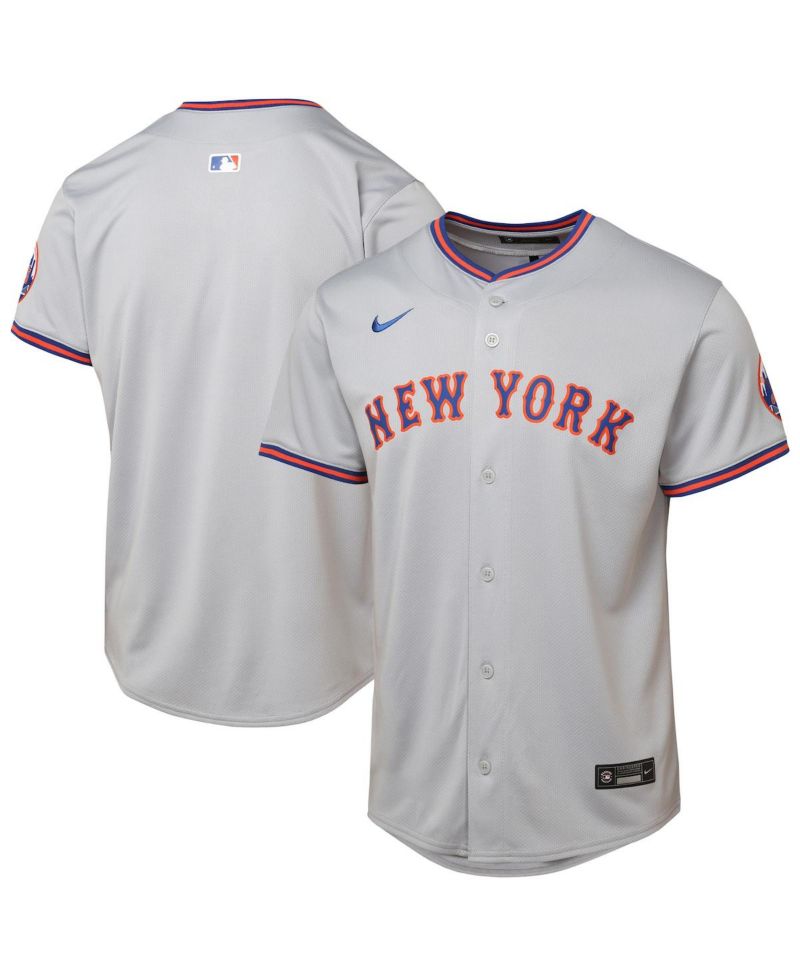 Big Boys and Girls Gray New York Mets Road Limited Jersey