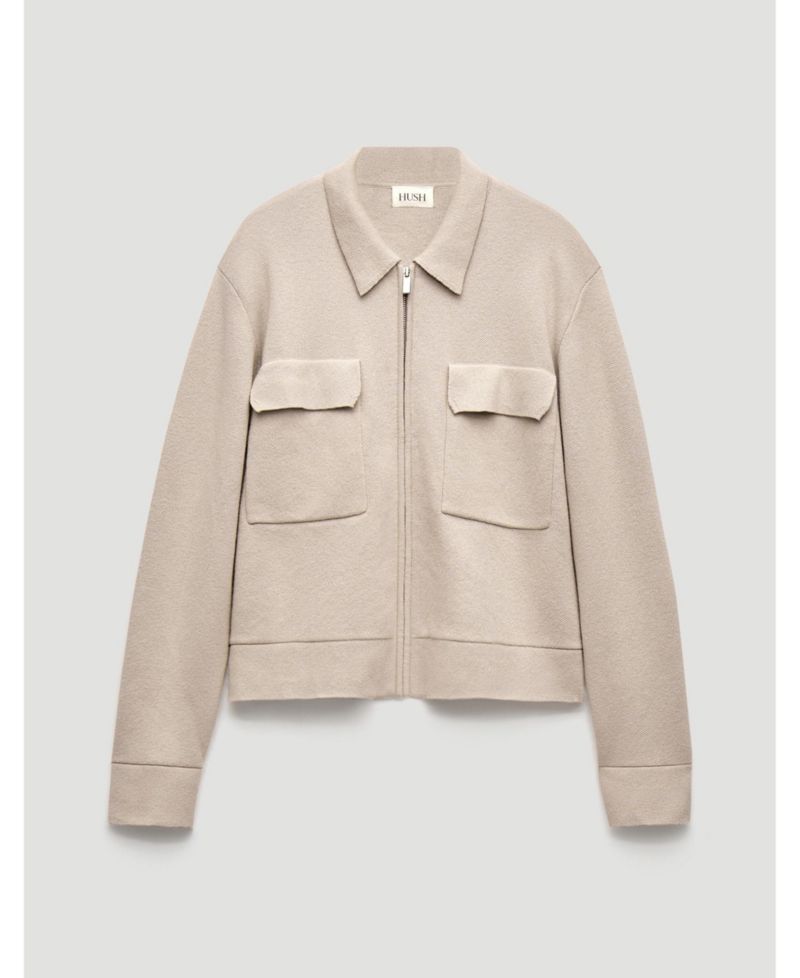 Women's Knitted Zip Front Jacket