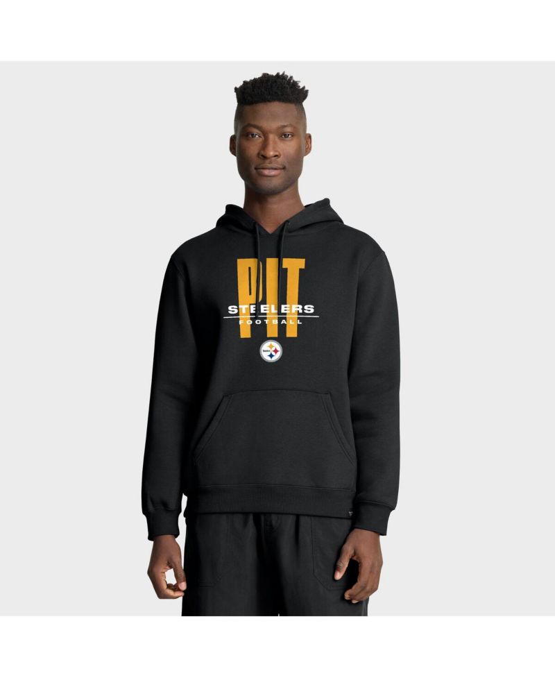 Men's Black Pittsburgh Steelers Right Tackle Legacy Pullover Hoodie