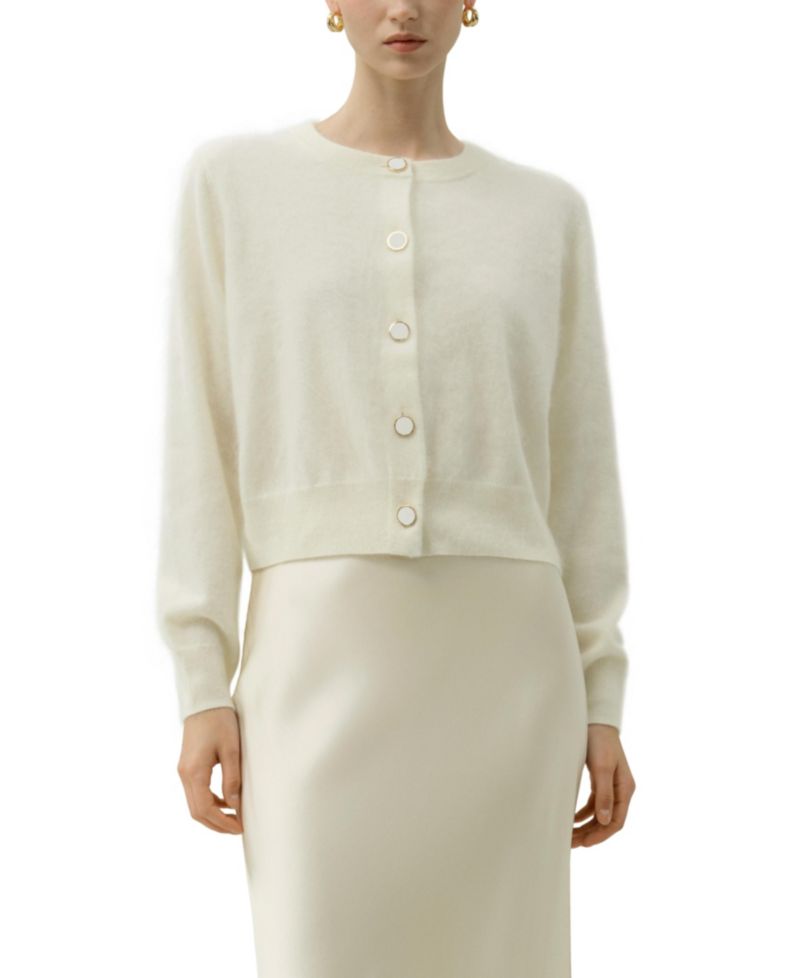 Women's Ultra-Soft Brushed Cashmere Cardigan
