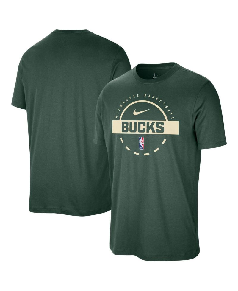Men's Hunter Green Milwaukee Bucks Authentic Practice T-Shirt