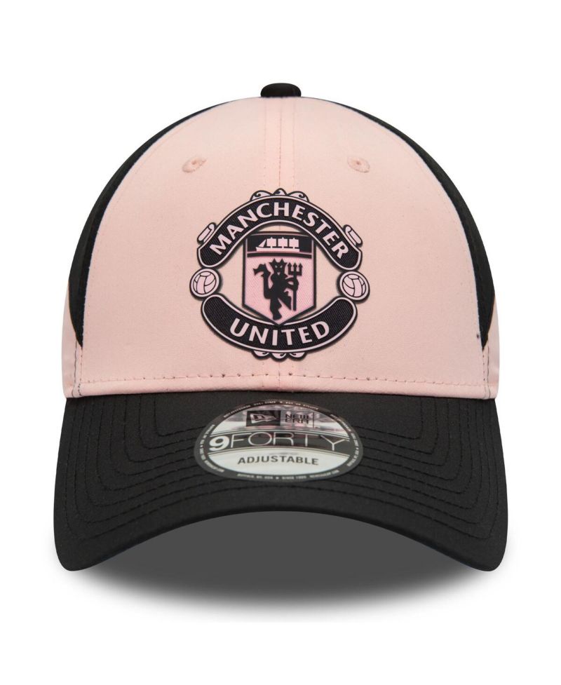 Men's Pink, Black Manchester United 9FORTY Adjustable Hat