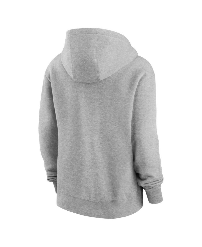 Women's Heather Gray Indianapolis Colts Club Fleece Pullover Hoodie