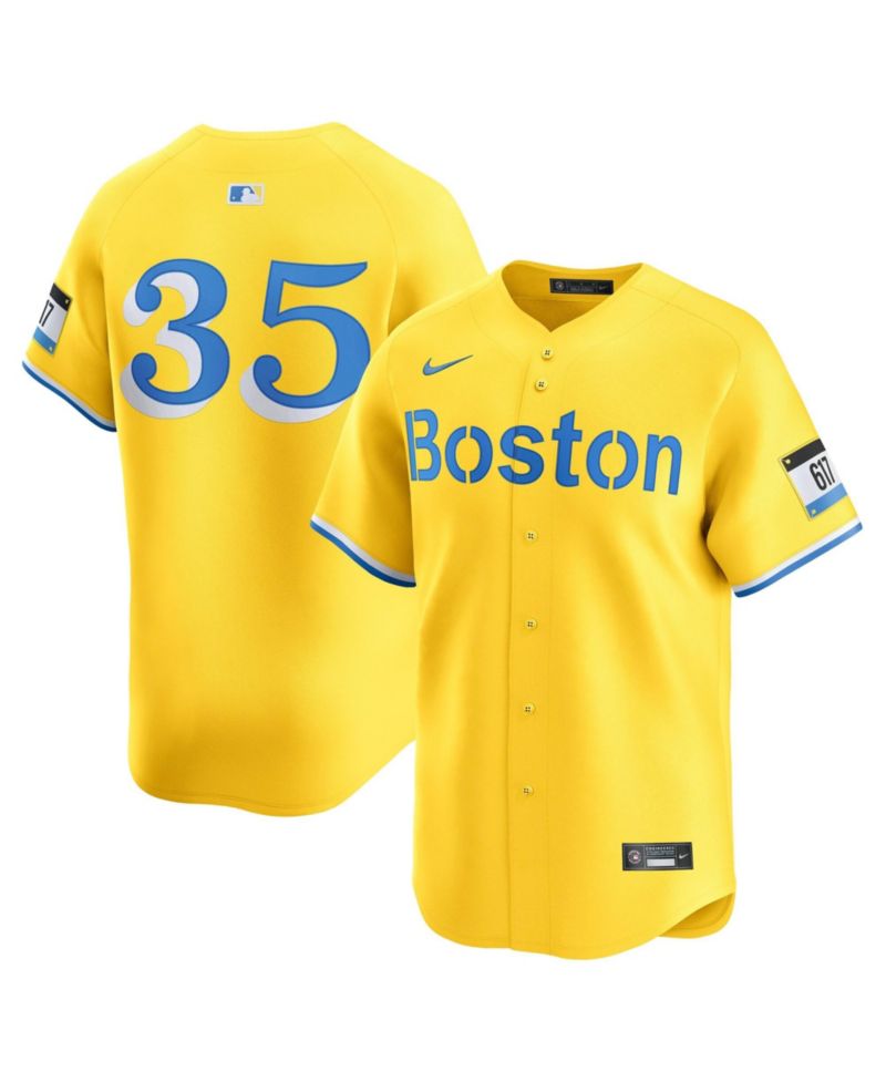 Men's Garrett Crochet Gold Boston Red Sox Alternate Limited Jersey
