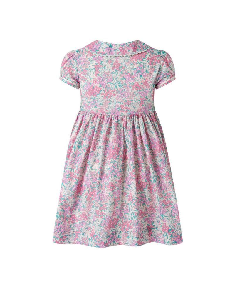 Girl's 2T-10 Floral Button-front Dress