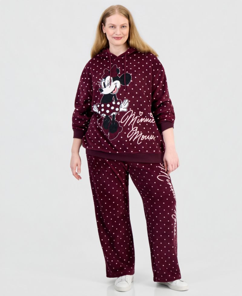 Girls' Plus Size Minnie Mouse Polka-Dot Print Pull-On Pants