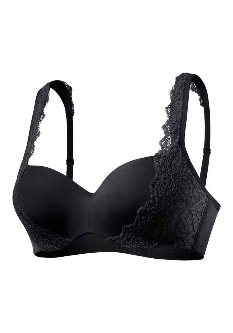 Women's Lace Detail Seamless Underwire T-Shirt Bra
