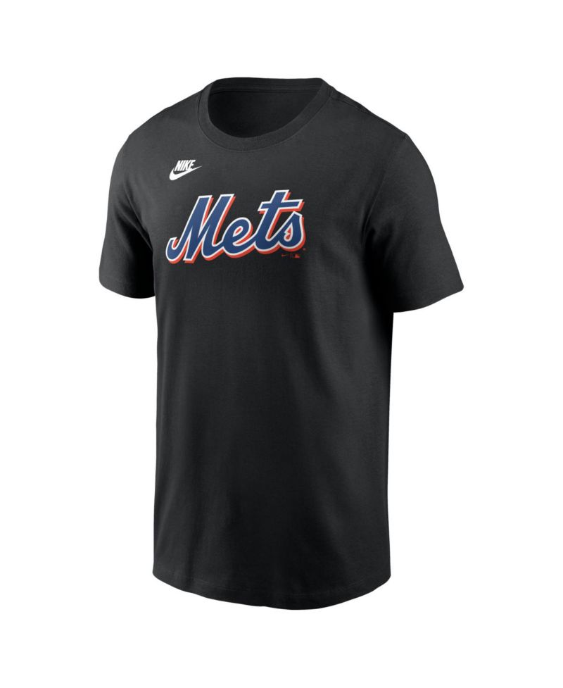 Men's Mike Piazza Black New York Mets Cooperstown Collection Name & Number T-Shirt