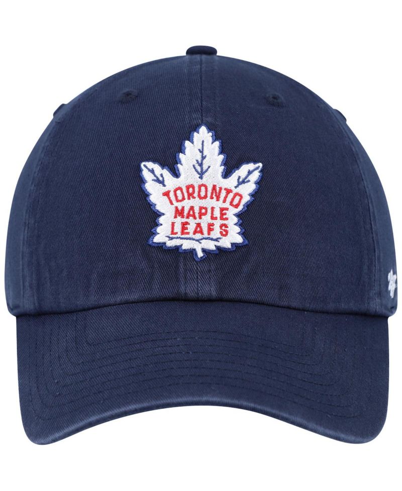 Men's Navy Toronto Maple Leafs Clean Up Adjustable Hat