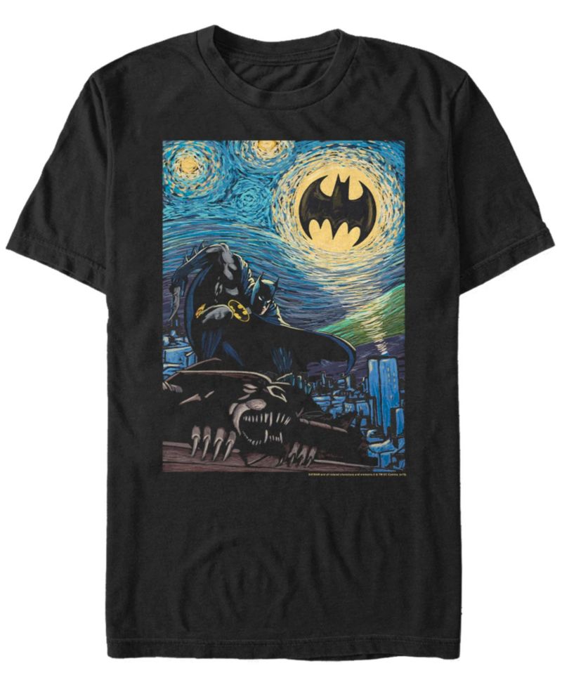 Men's Batman Stary Short Sleeve T-shirt