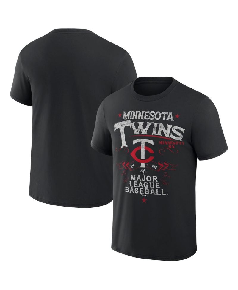 Men's Darius Rucker Collection by Black Minnesota Twins Beach Splatter T-shirt