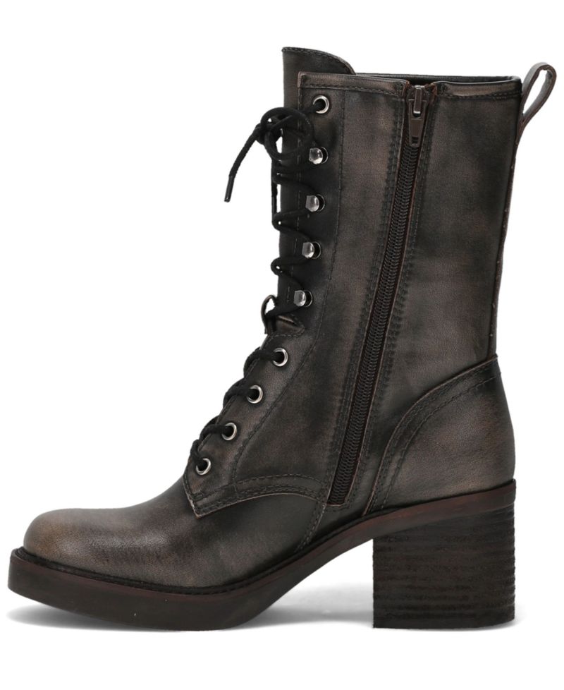 Women's Fynn Block Heel Lace Up Combat Booties