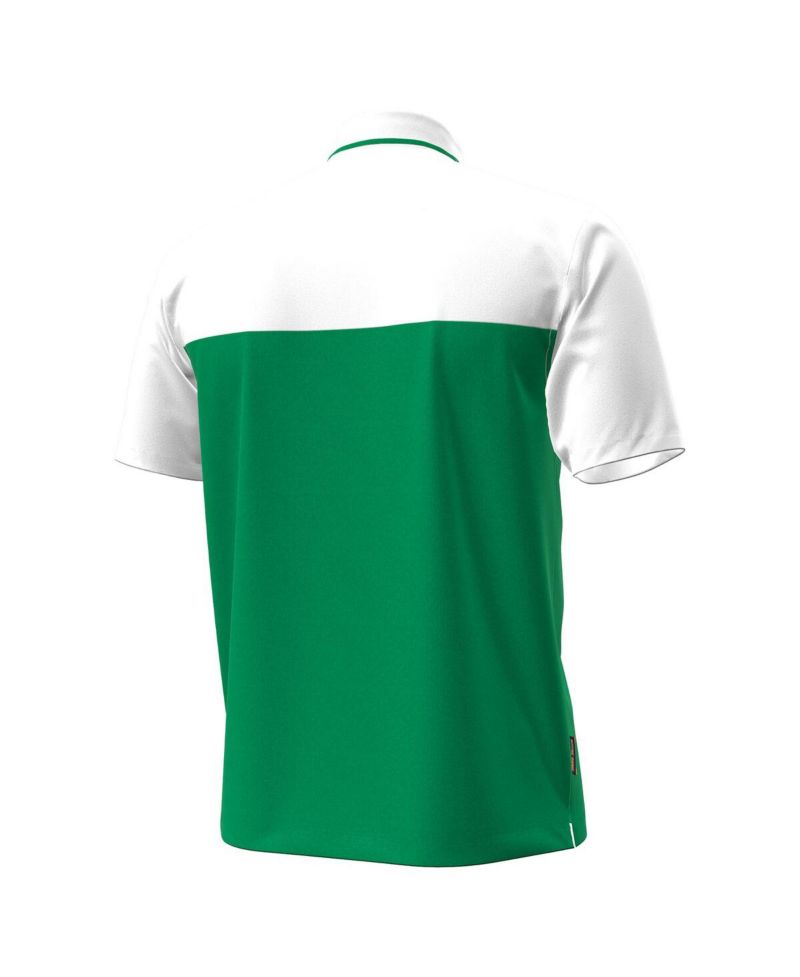 Men's Green/White Notre Dame Fighting Irish Green Blocked Polo Shirt