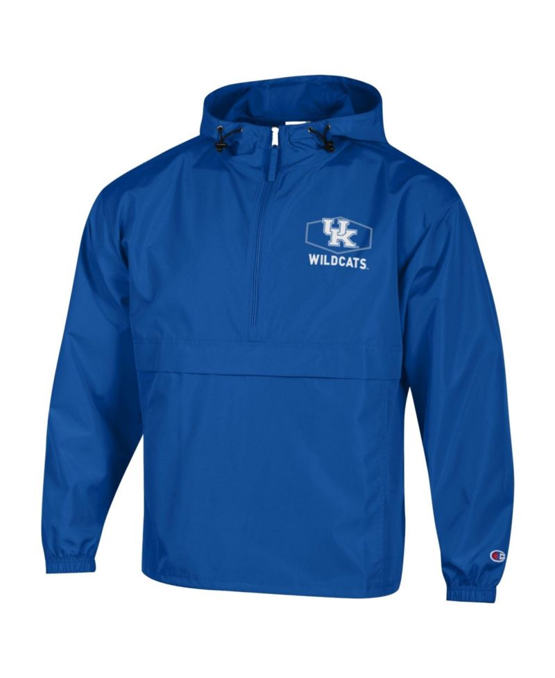 Men's Royal Kentucky Wildcats Delay Packable Half-Zip Jacket
