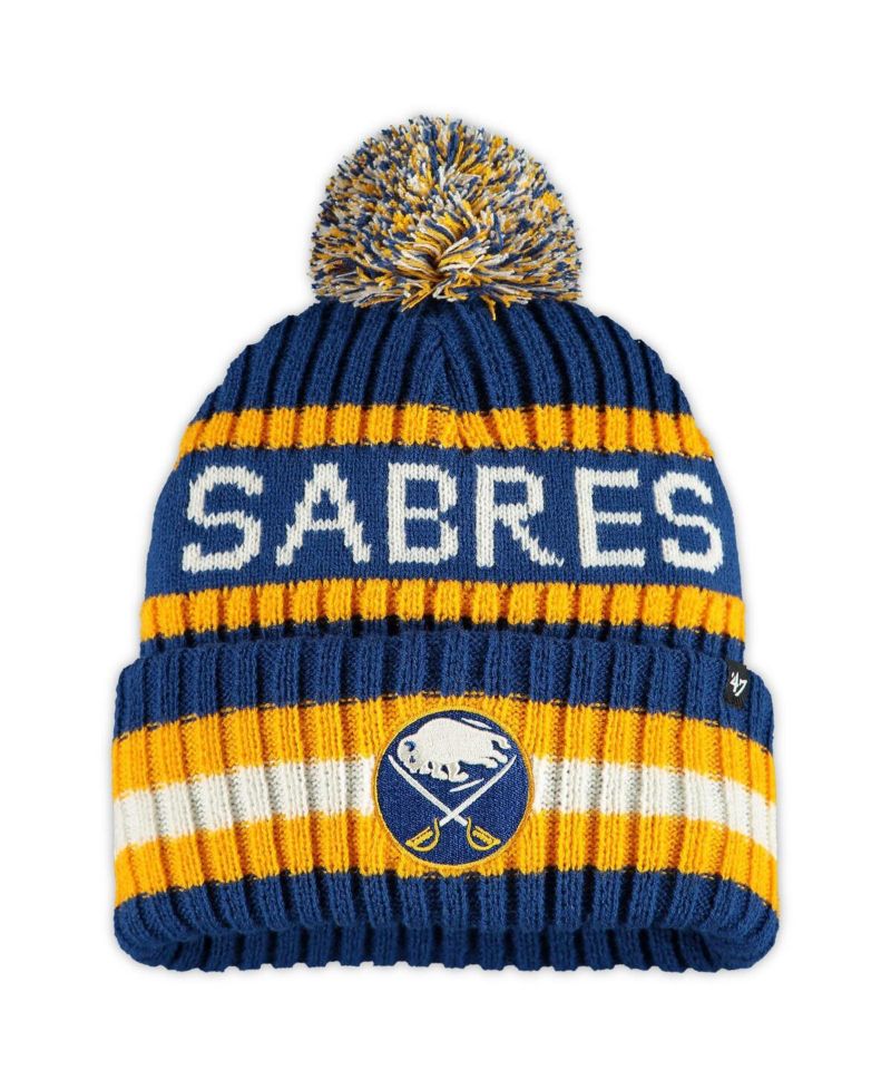 Men's Royal Buffalo Sabres Bering Cuffed Knit Hat with Pom