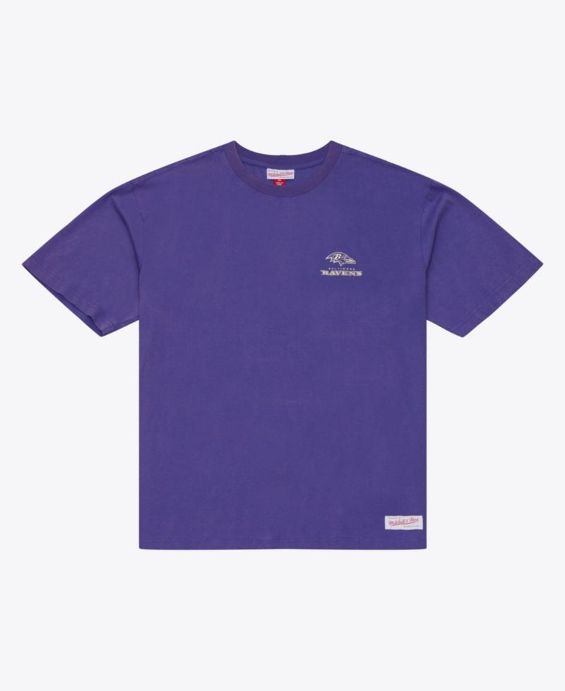 Men's Dark Purple Baltimore Ravens Core Essentials Micro Logo T-Shirt
