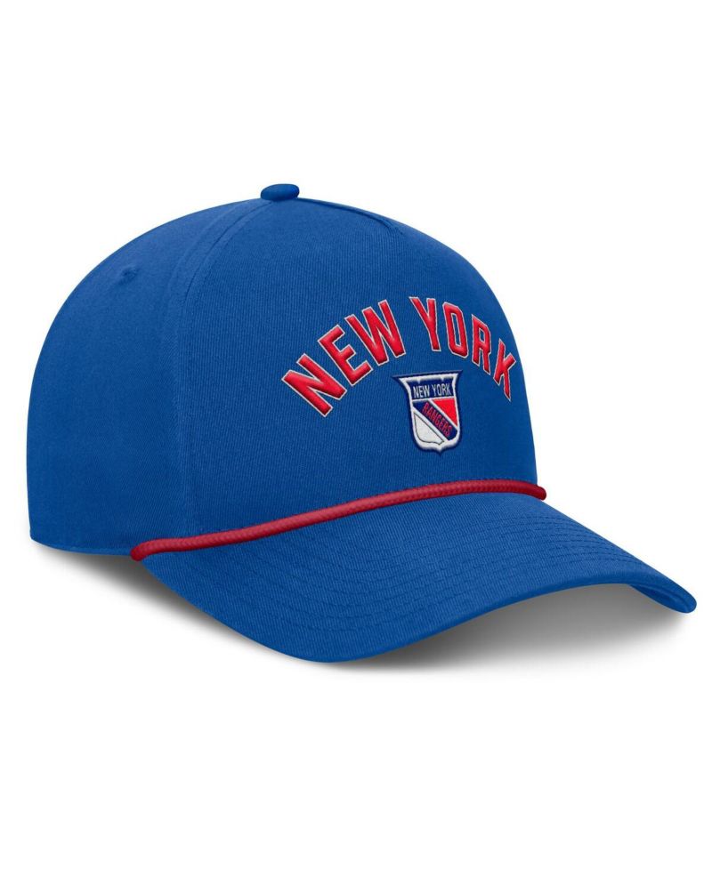 Men's Royal New York Rangers Decades Collection A-Frame Rope Adjustable Hat
