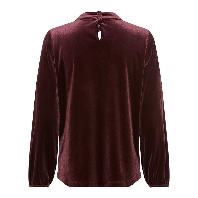 Women's Velvet Peekaboo Top