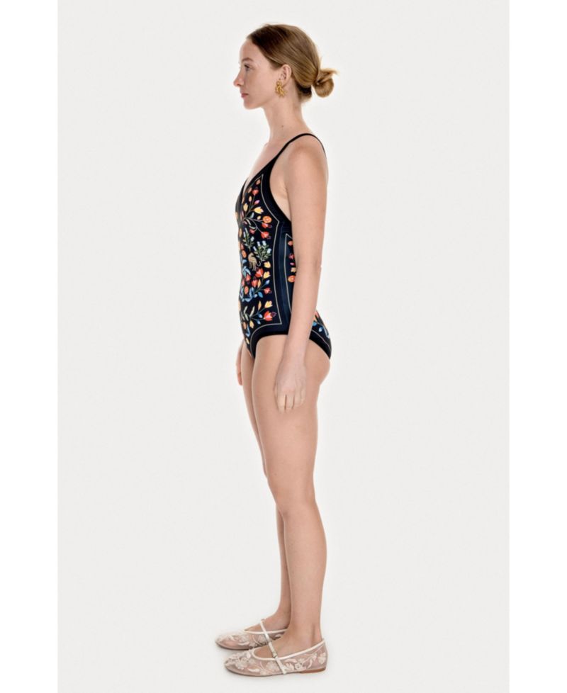 Women's Night Imagination Reversible V-Neck One-Piece Swimsuit