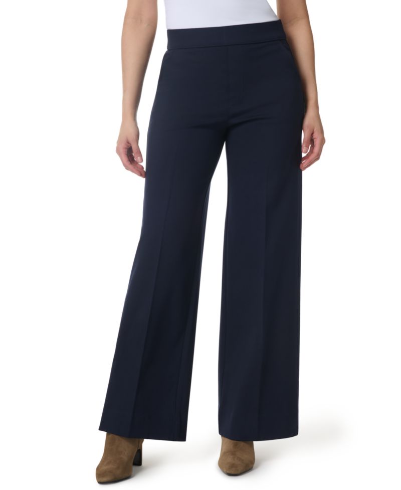 Women's High-Rise Wide-Leg Pull-On Trousers