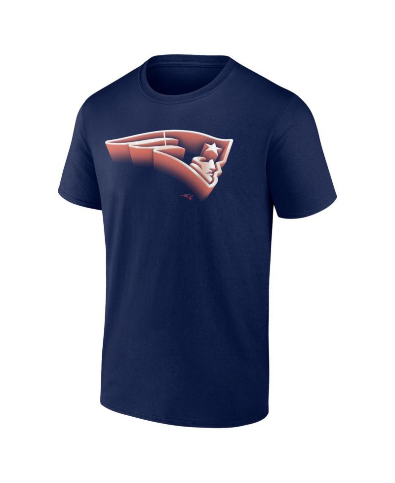 Men's Navy New England Patriots Chrome Dimension T-Shirt