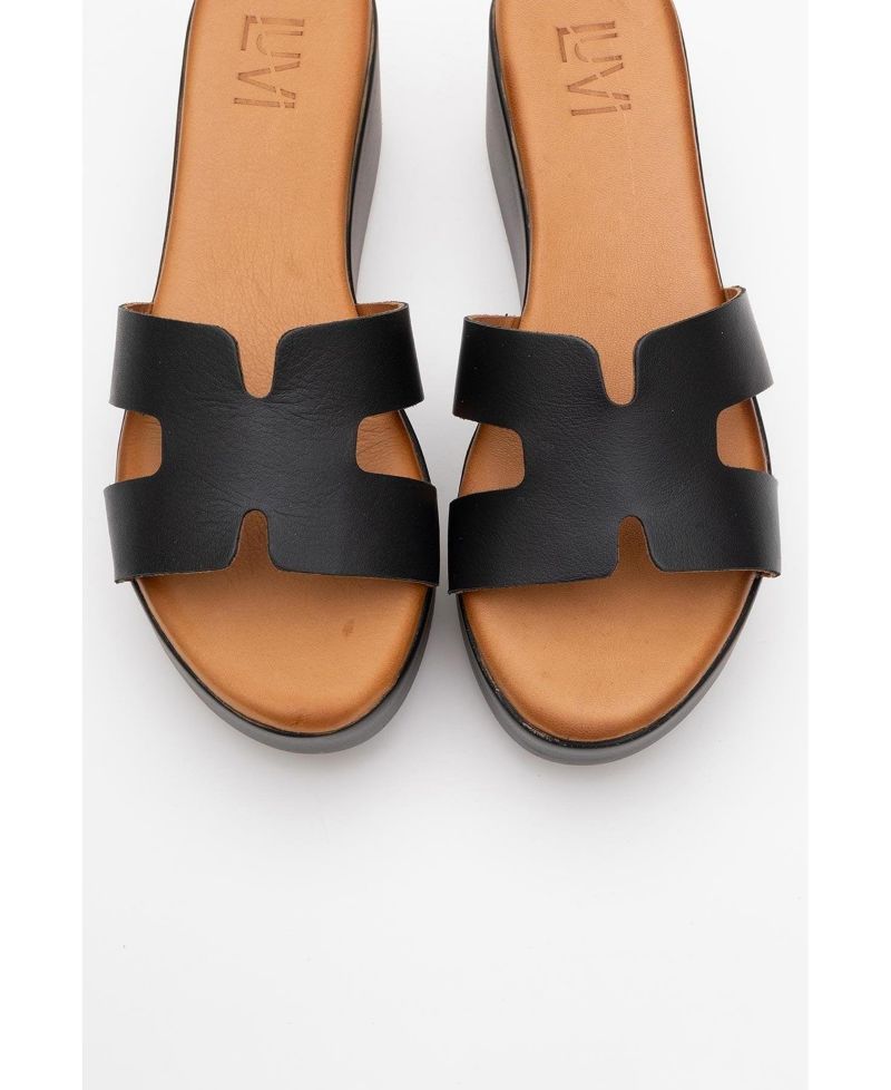 Lia Leather Platform Sandal (Women)