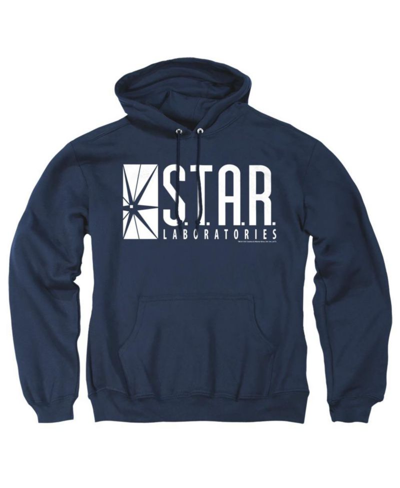 Men's S.T.A.R. Labs Logo Graphic Kangaroo Pocket Pull-Over Hoodie